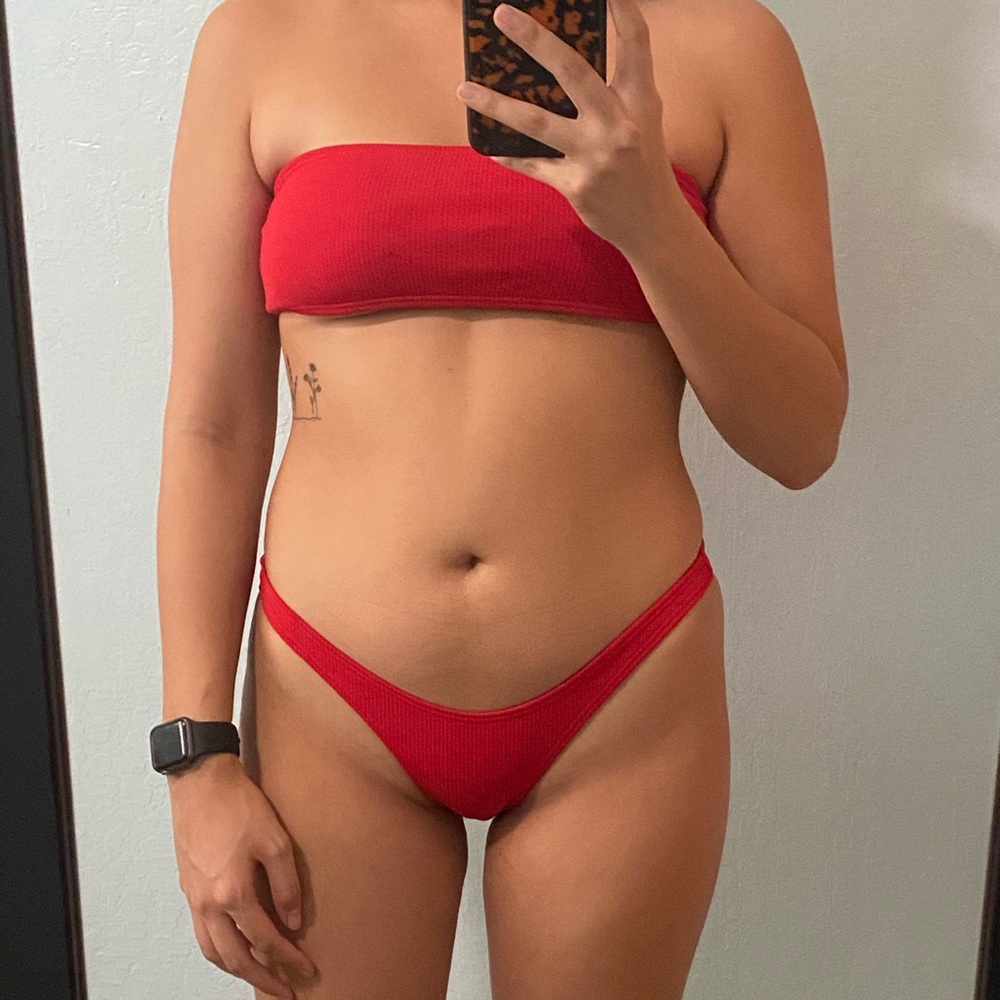 Strapless bikini set